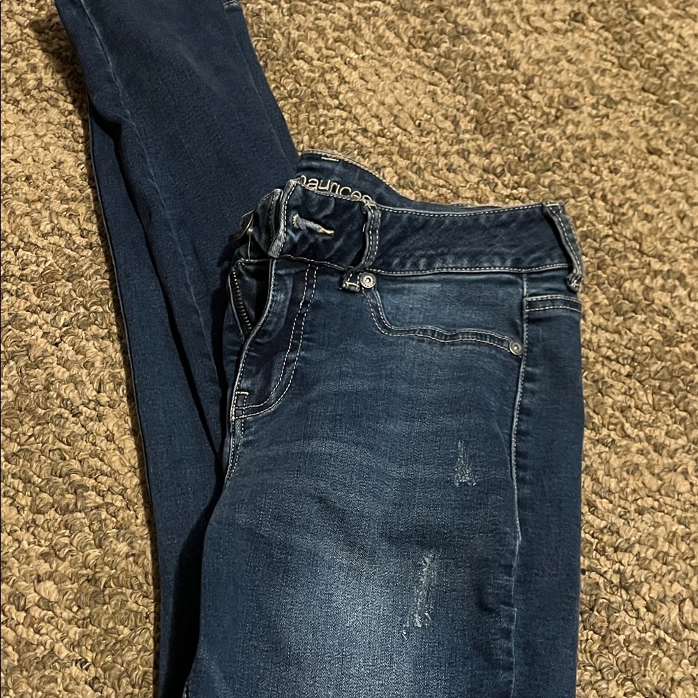 Maurices Deep Indigo Skinny Jeans